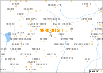 map of Ma‘arrat Şīn