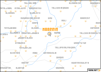 map of Ma‘arrīn