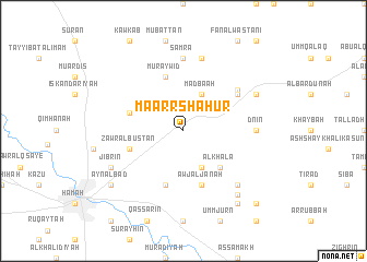 map of Ma‘arr Shaḩūr