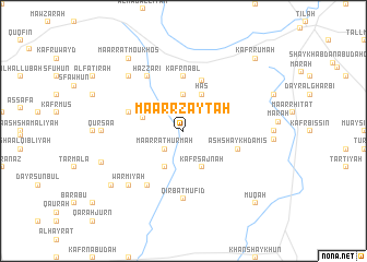 map of Ma‘arr Zaytah