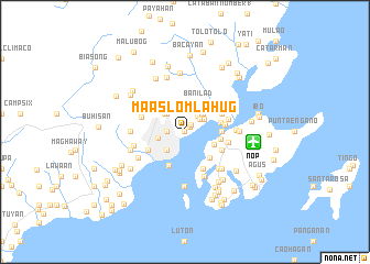 map of Maaslom-Lahug