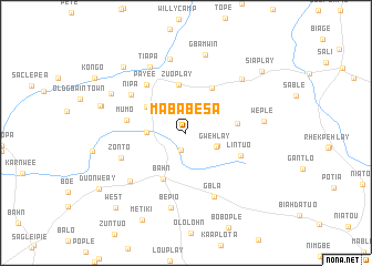 map of Mababesa