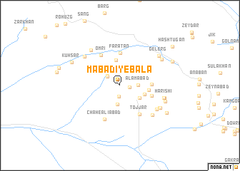 map of Mabādī-ye Bālā