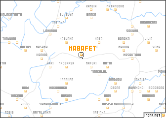map of Mabafet