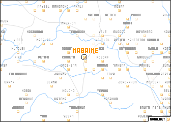 map of Mabaime