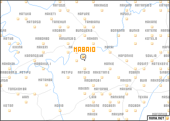 map of Mabaio