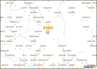 map of Mabai