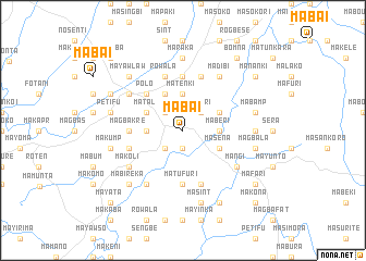 map of Mabai