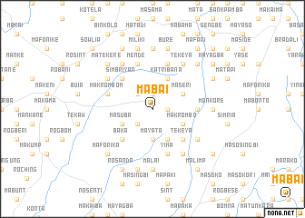 map of Mabai