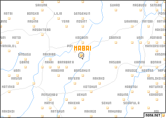 map of Mabai