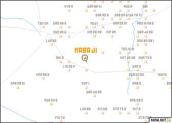 map of Mabaji