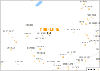 map of Mabalane