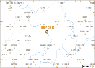map of Mabala