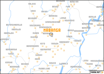 map of Mabanga