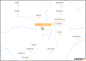 map of Mabangwa