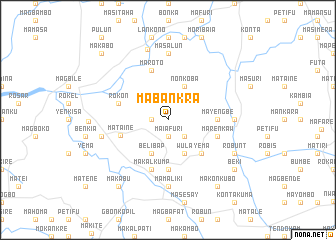 map of Mabankra