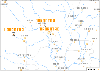 map of Mabantao
