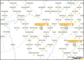 map of Mabanta