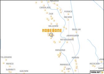 map of Mabebane