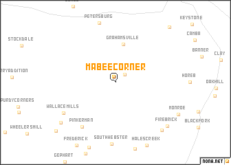 map of Mabee Corner