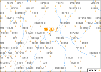 map of Mabeki