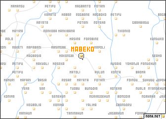 map of Mabeko