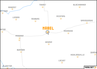 map of Mabel