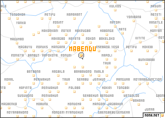map of Mabendu