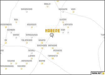map of Mabéré