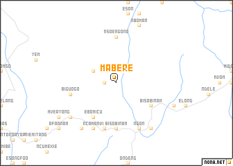 map of Mabere