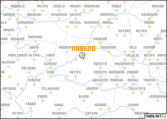 map of Mabero