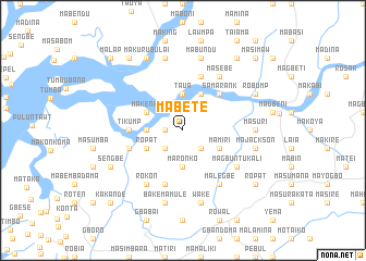 map of Mabete