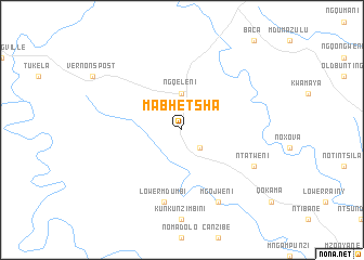 map of Mabhetsha