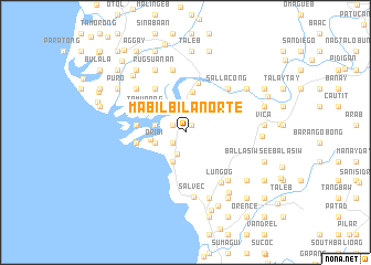 map of Mabilbila Norte