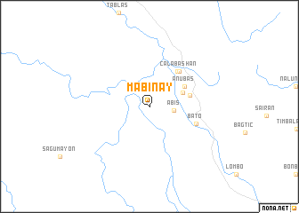 map of Mabinay