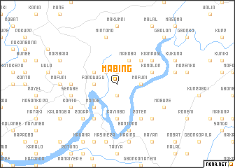 map of Mabing