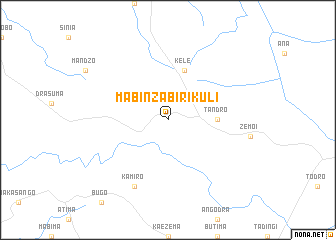 map of Mabinza-Birikuli