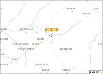 map of Mabiro