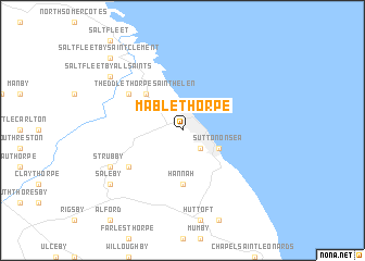 map of Mablethorpe