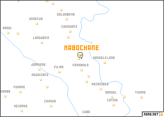 map of Mabochane