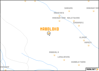 map of Maboloko