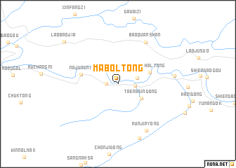 map of Mabŏl-tong