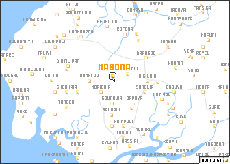 map of Mabona