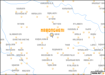 map of Mabongweni