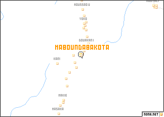 map of Mabounda Bakota