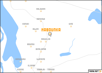 map of Mabounka