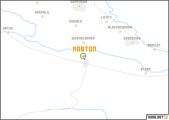 map of Mabton