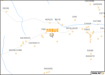 map of Mabue