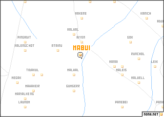 map of Mabui