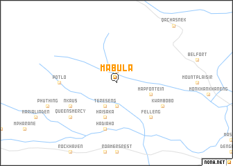 map of Mabula